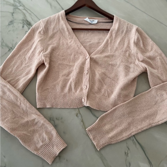 Dry Goods Sweaters - Dry Goods by Double Zero Soft Pink crop cardigan. Sz M